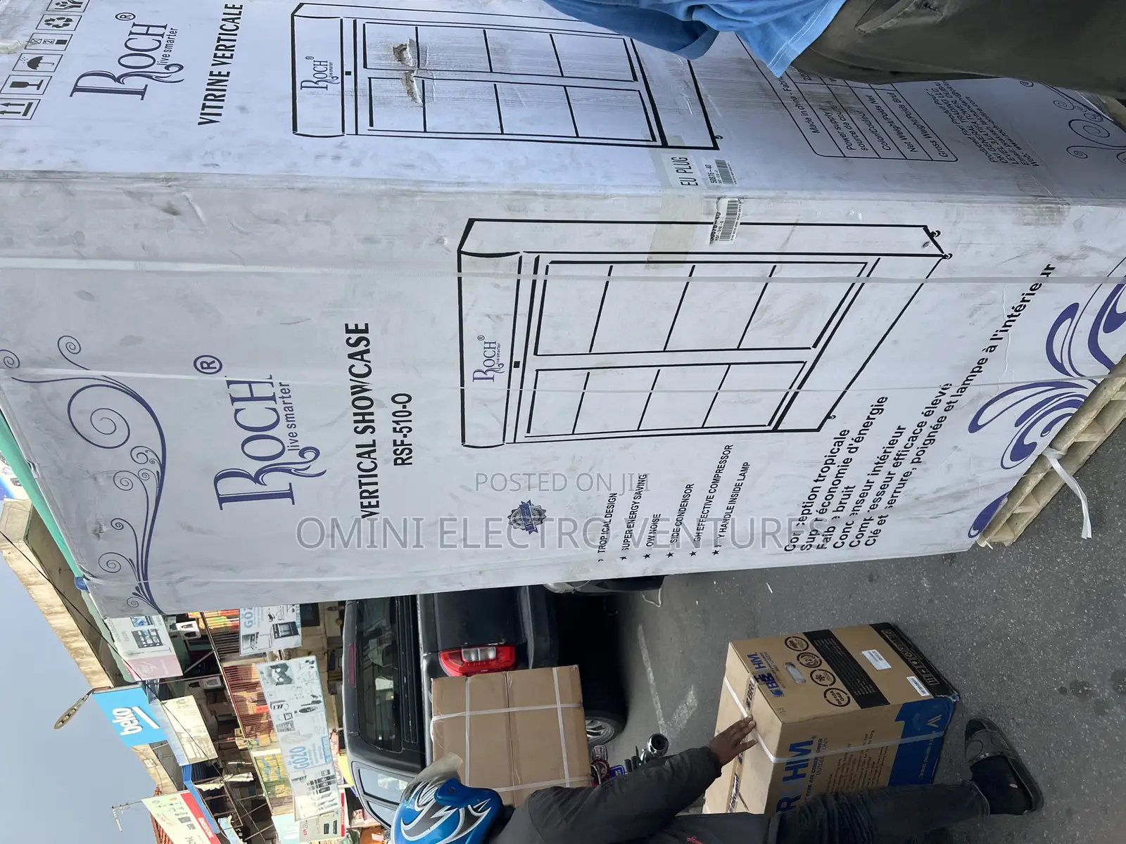 Brand New Roch Side by Side Display Frigde
