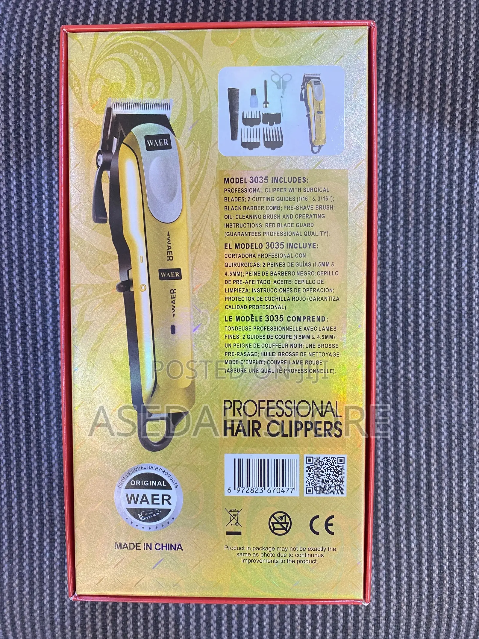 Waer Professional Hair Clipper Wa-3035