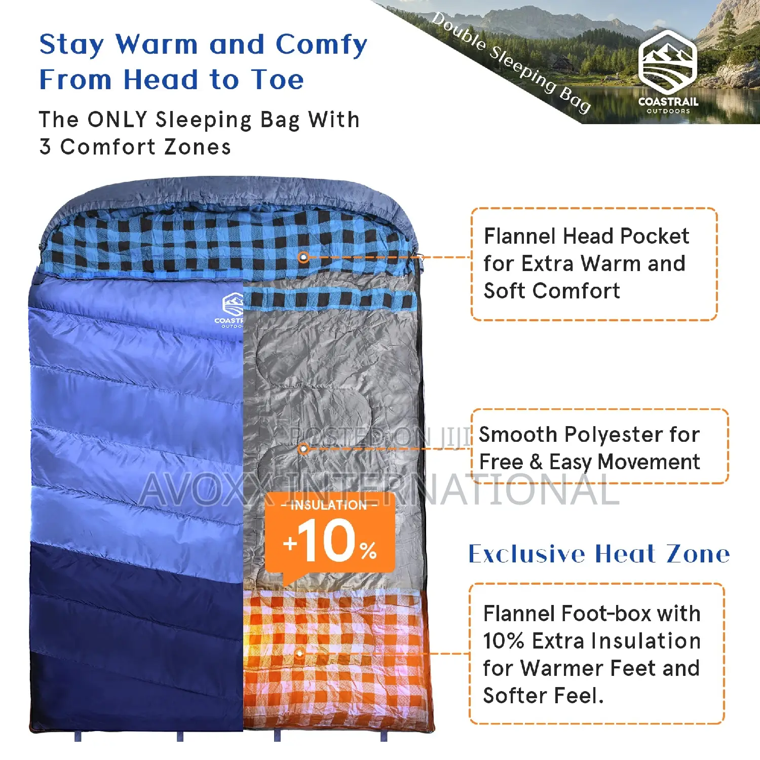 Coastrail Outdoor Double Sleeping Bag Queen