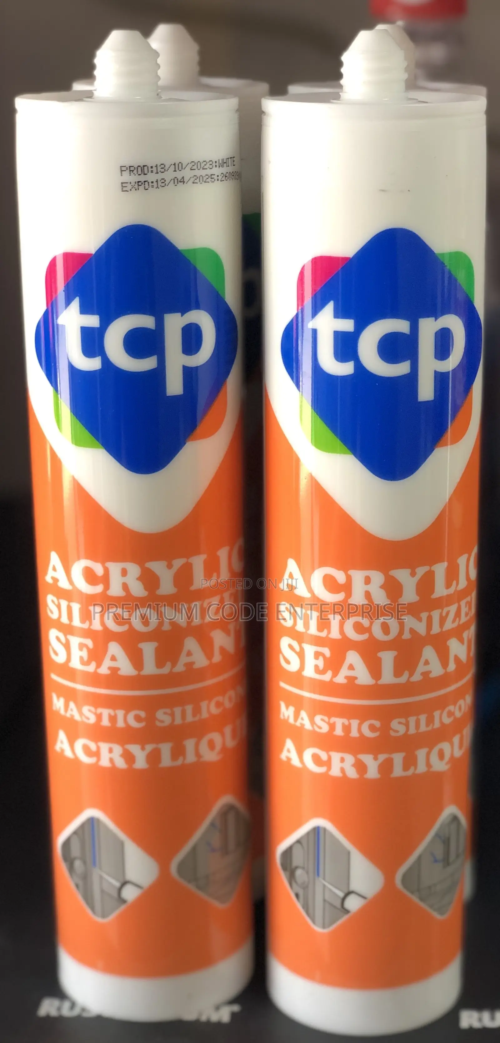 Acrylic Silicon Sealant White, 485 Grams