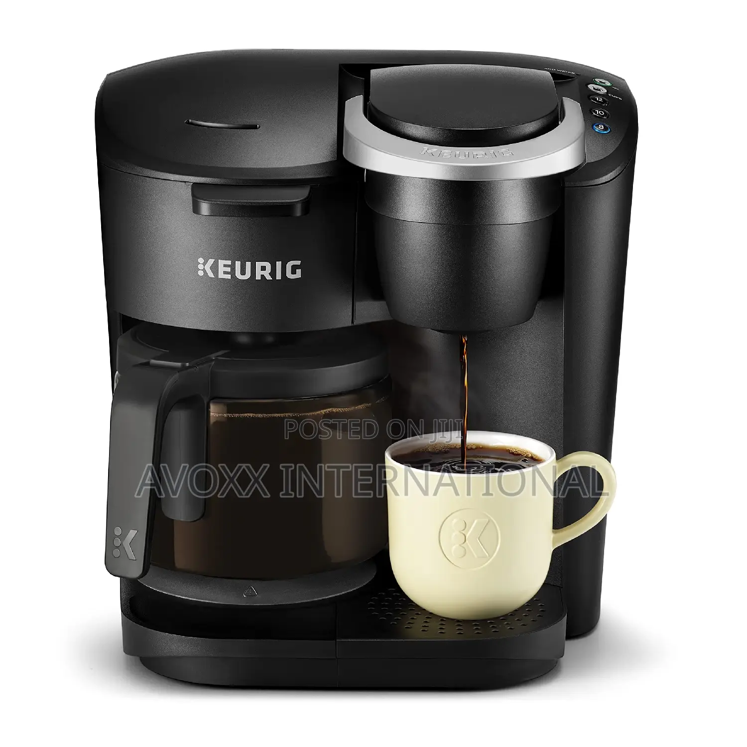 Keurig K-Duo Essentials Black Single-Coffee Maker, Black