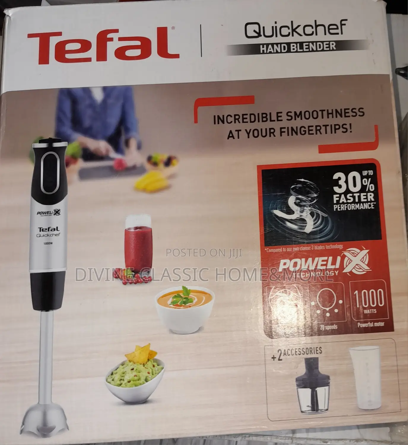 2in1 Tefal Quickchef Handblender/Chopper (1000w)
