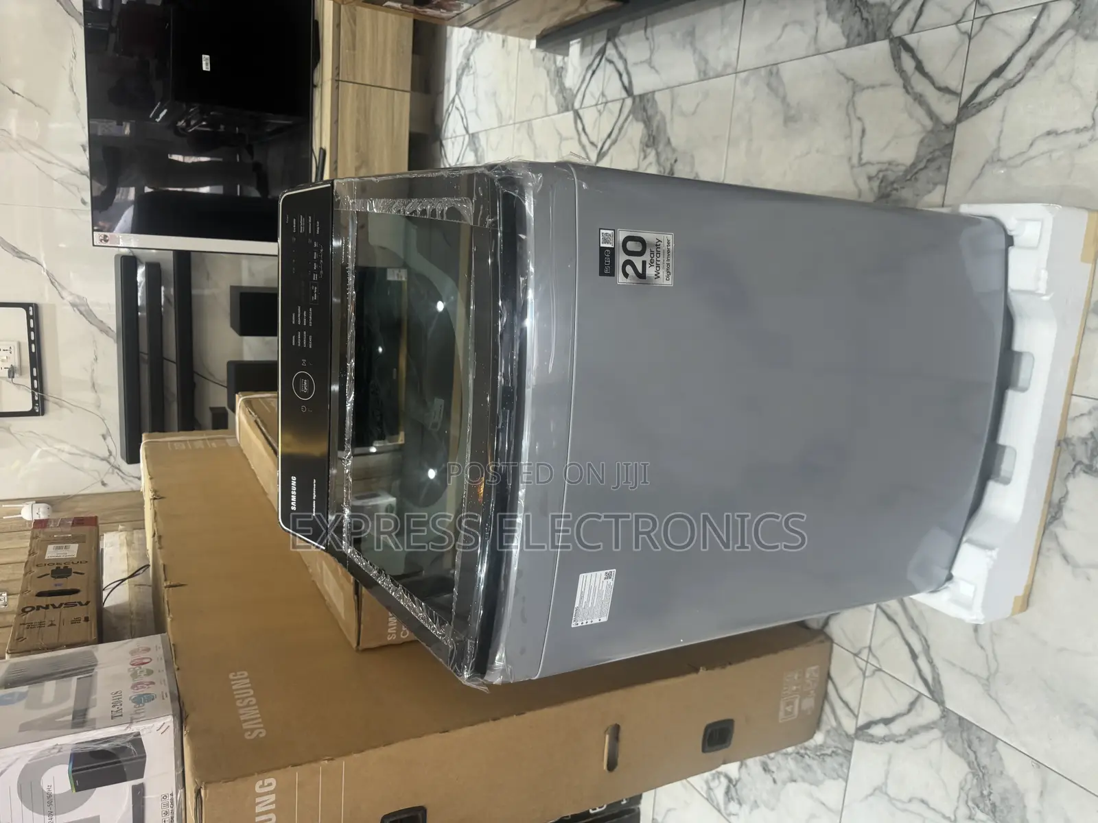 Authentic New Washing Machine SAMSUNG-WA13CG5441BYN—