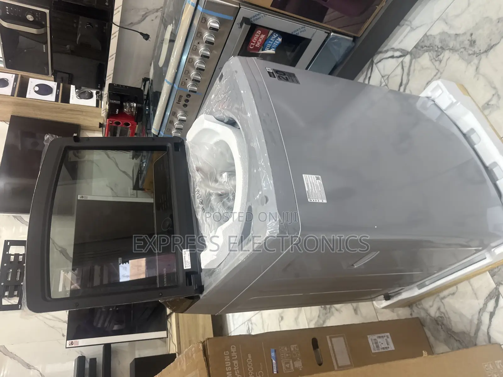 Unique Design Grey SAMSUNG-WA13CG5441BYN—13kg Topload
