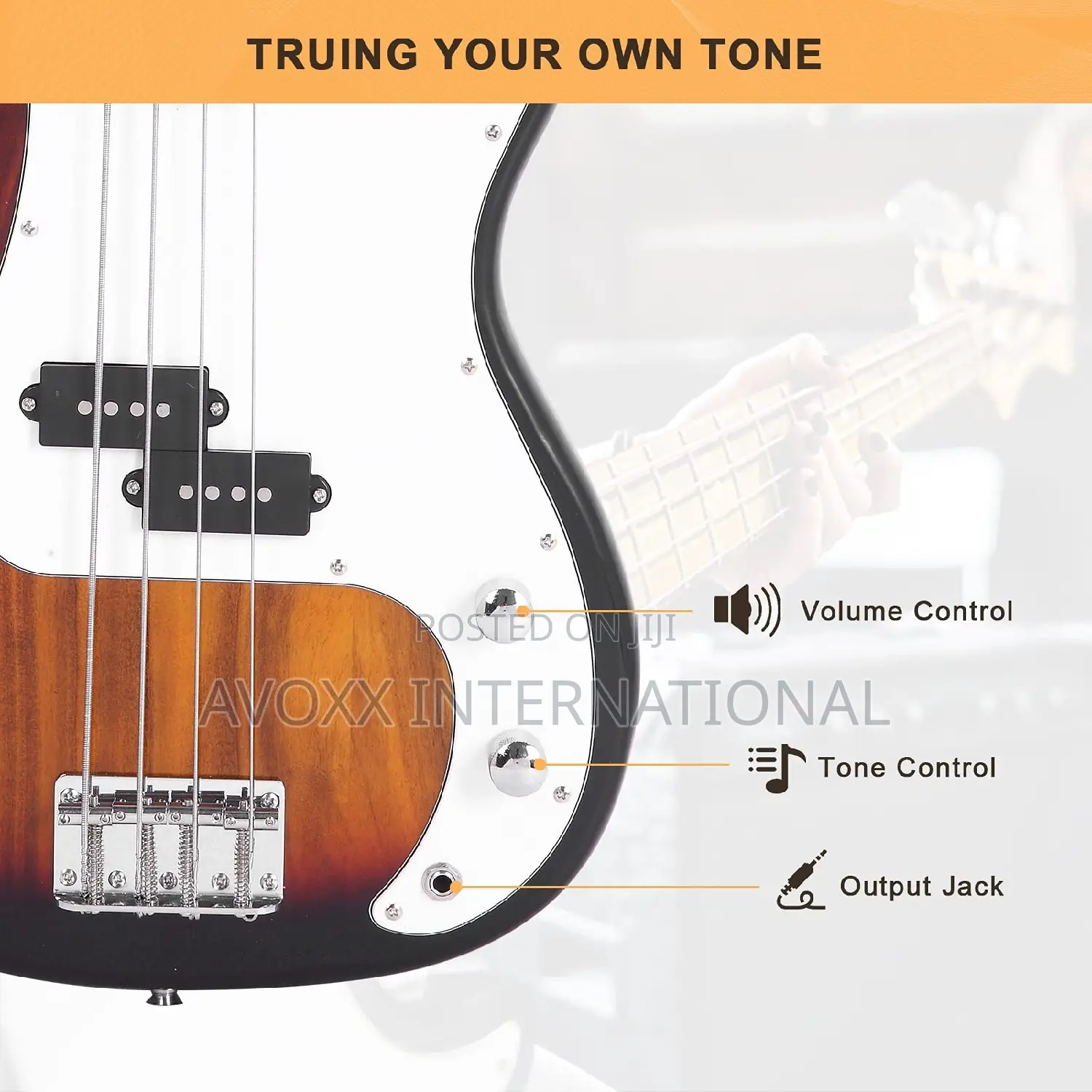 Glarry Electric Bass Guitar Full Size 4 String