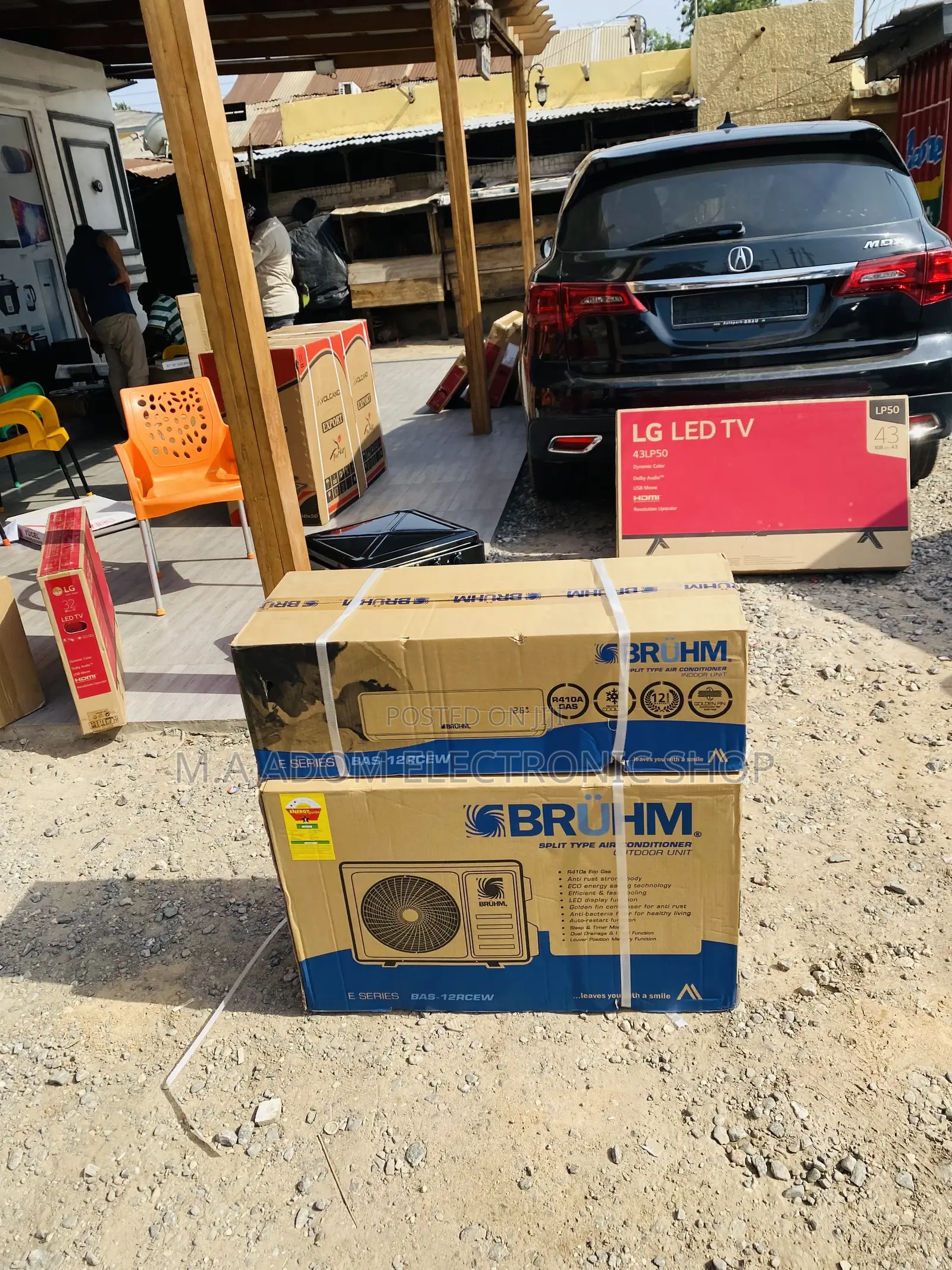 Sleek Design Bruhm 1.5hp Split Type Air Conditioner(R410).