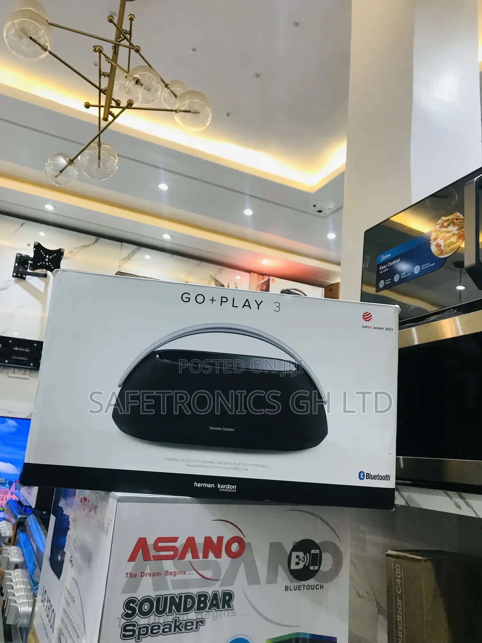 Harman Kardon Black Bluetooth Electric Go+Play 3 Speaker