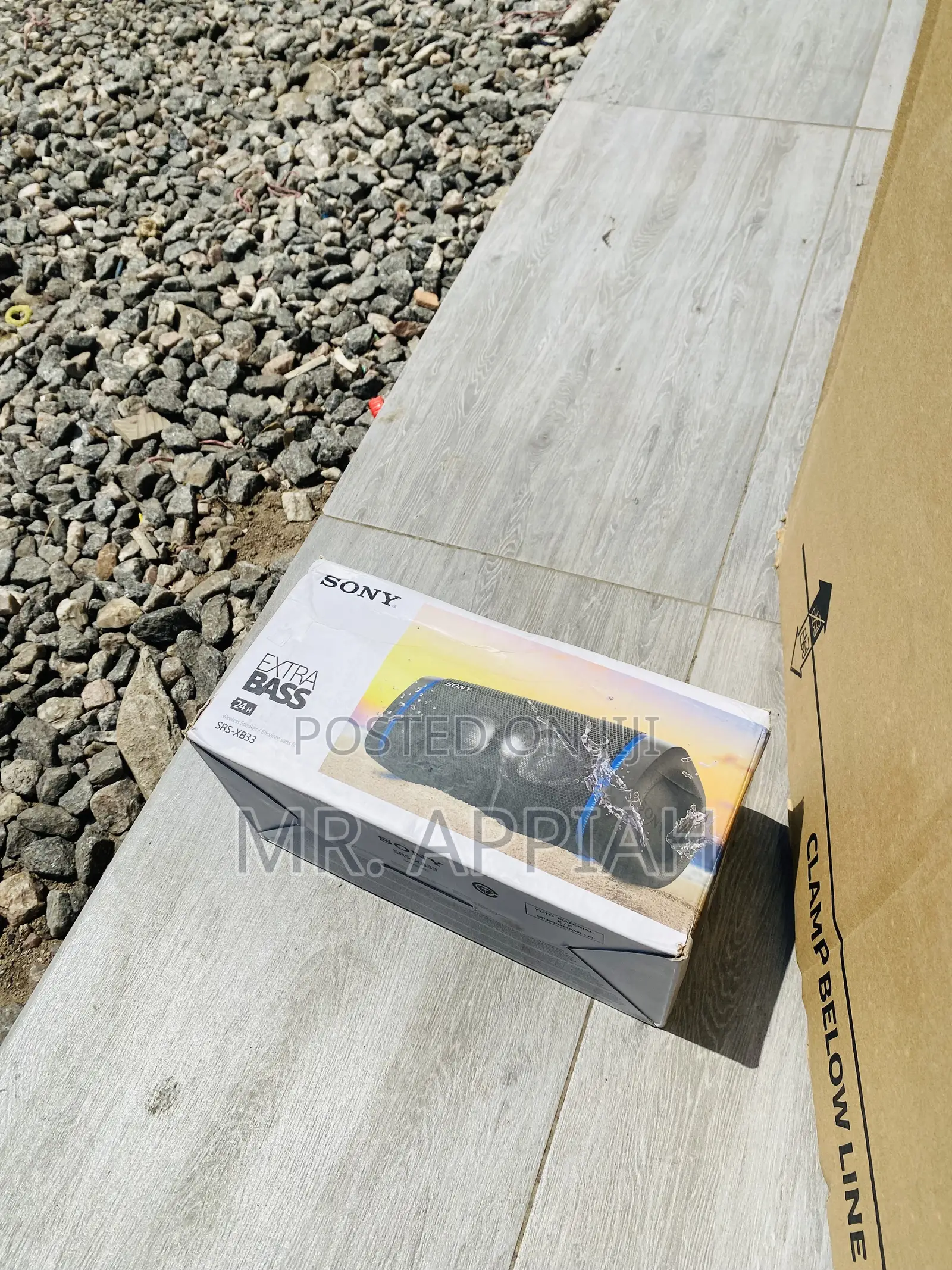 Sony SRS-Xb33 Portable Bluetooth Speaker.