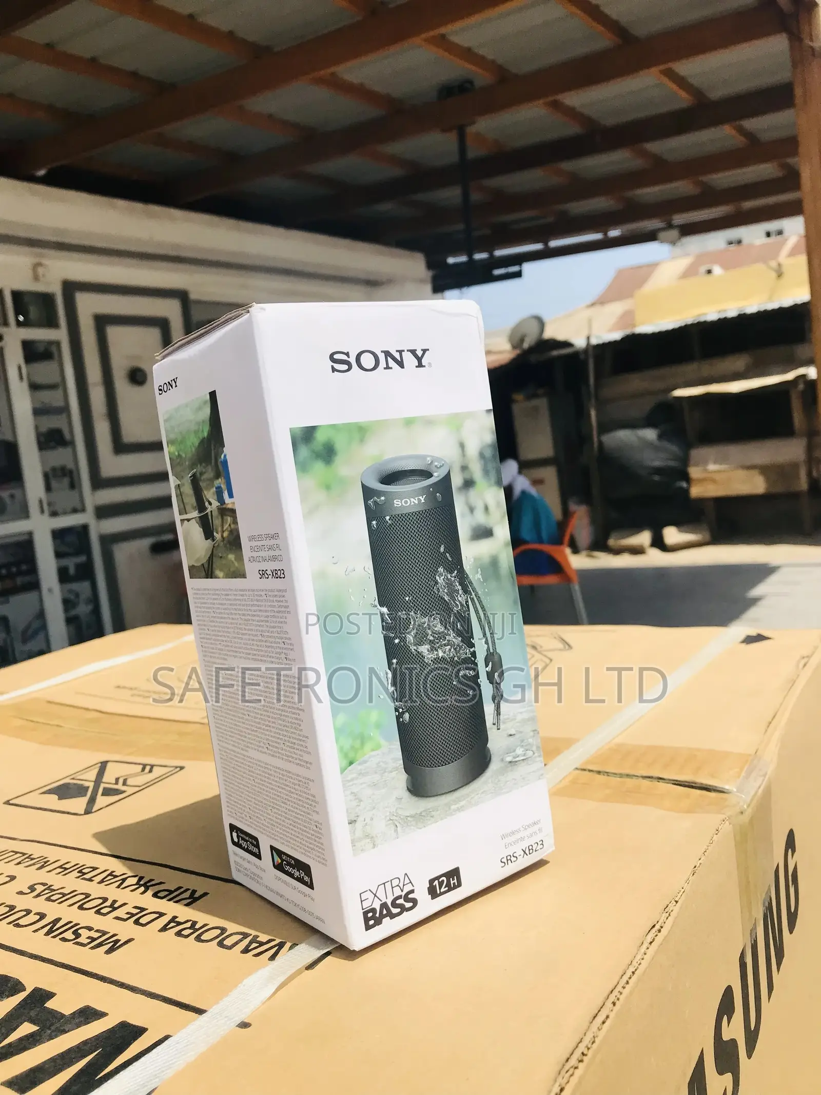 Electric Black Sony XB-23 Wireless Bluetooth Speaker