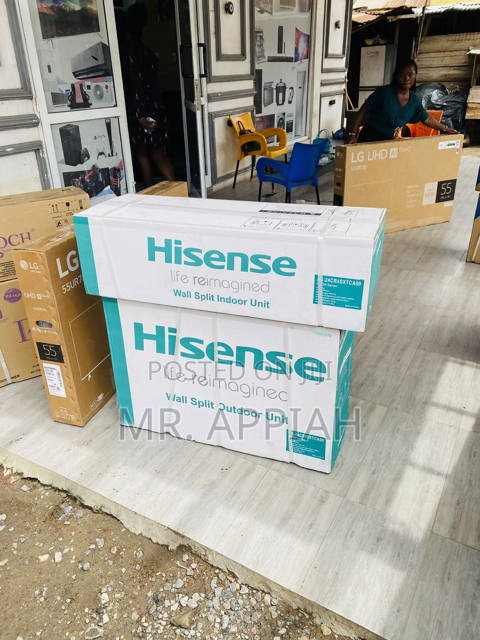 Extremely Chilling Hisense 1.5hp Split Type Ac(White)R410.