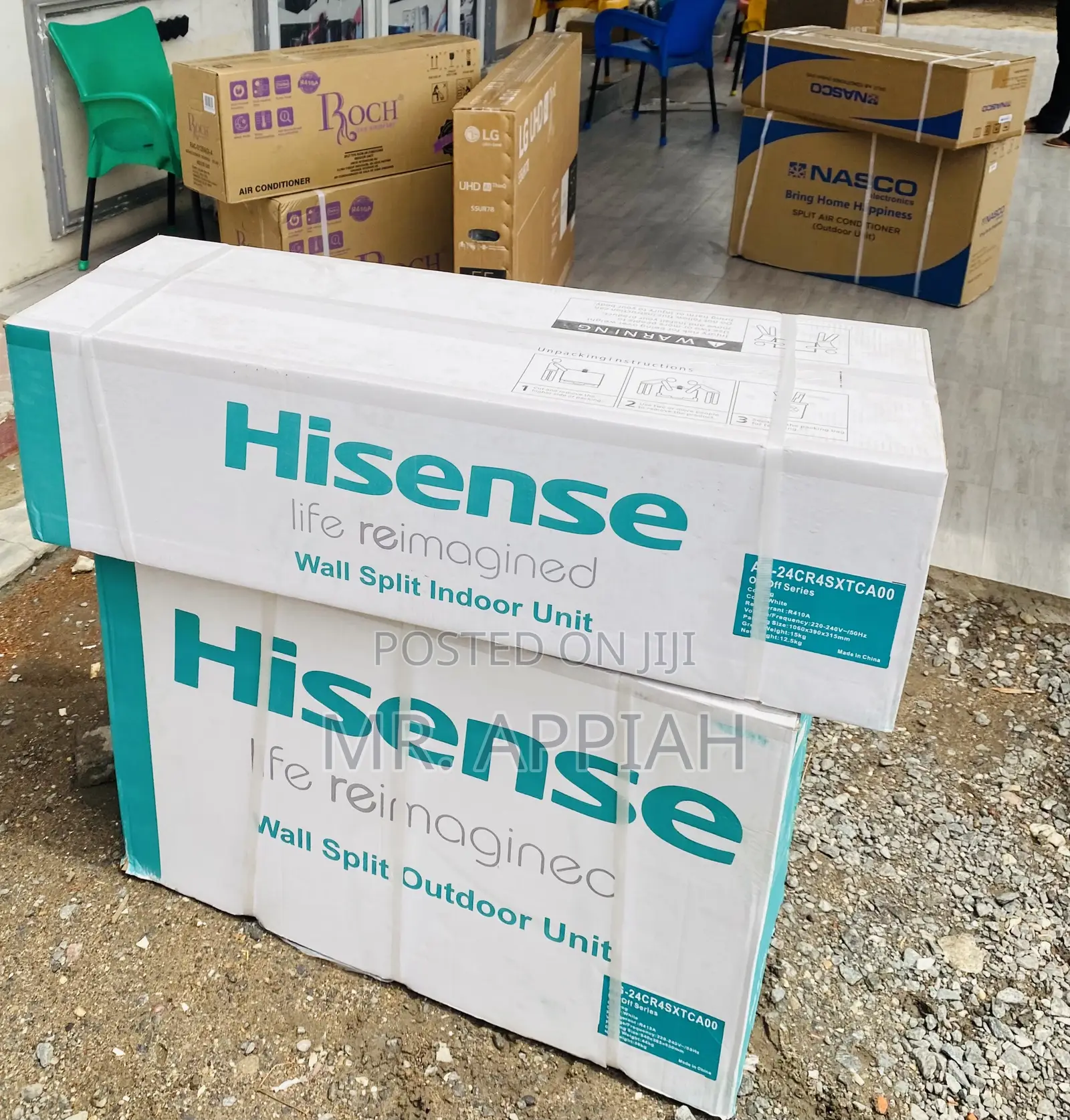 Fast Cooling Hisense 2.5hp Split Type Ac(White)R410.