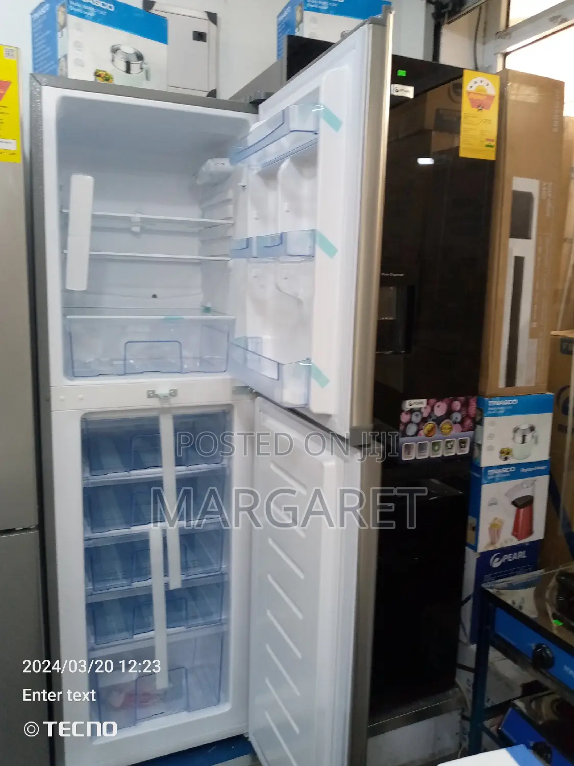 Pearl 211 Littres Double Door Fridge