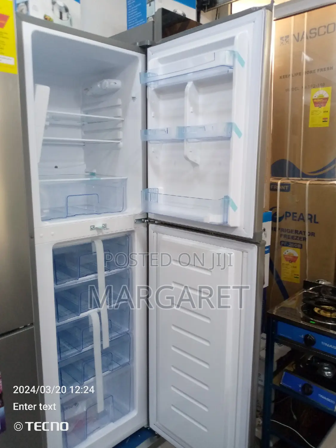 Pearl 211 Littres Double Door Fridge