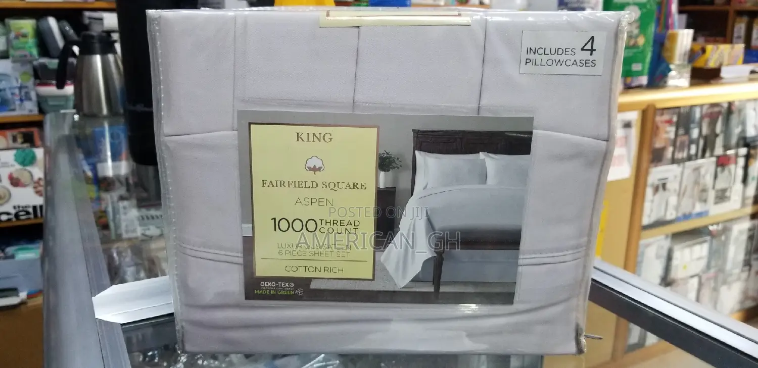 Fairfield Square 6 Pieces 1000 Thread Count Sheet Set(King)