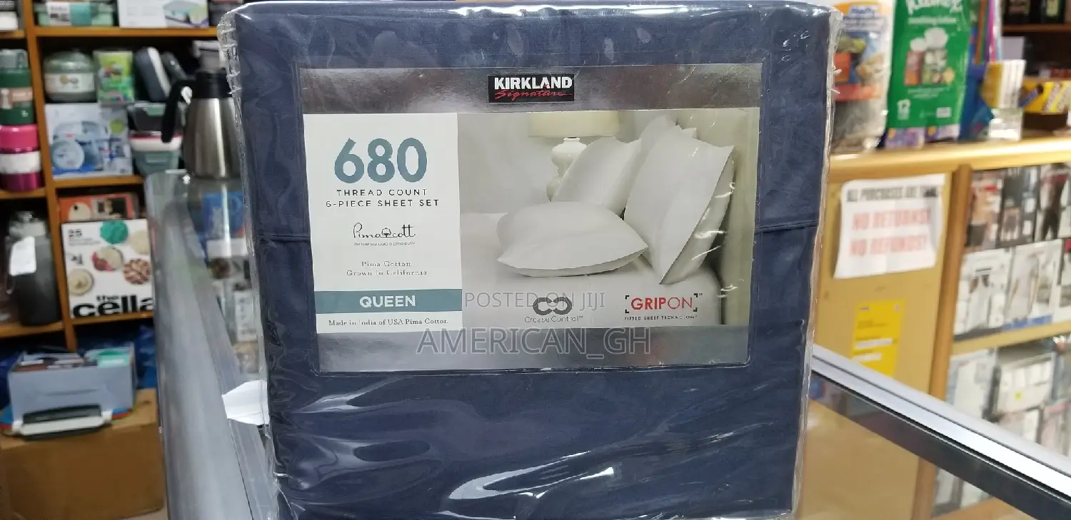 Kirkland Signature 680 Thread Count 6pieces Sheet Set(Queen)