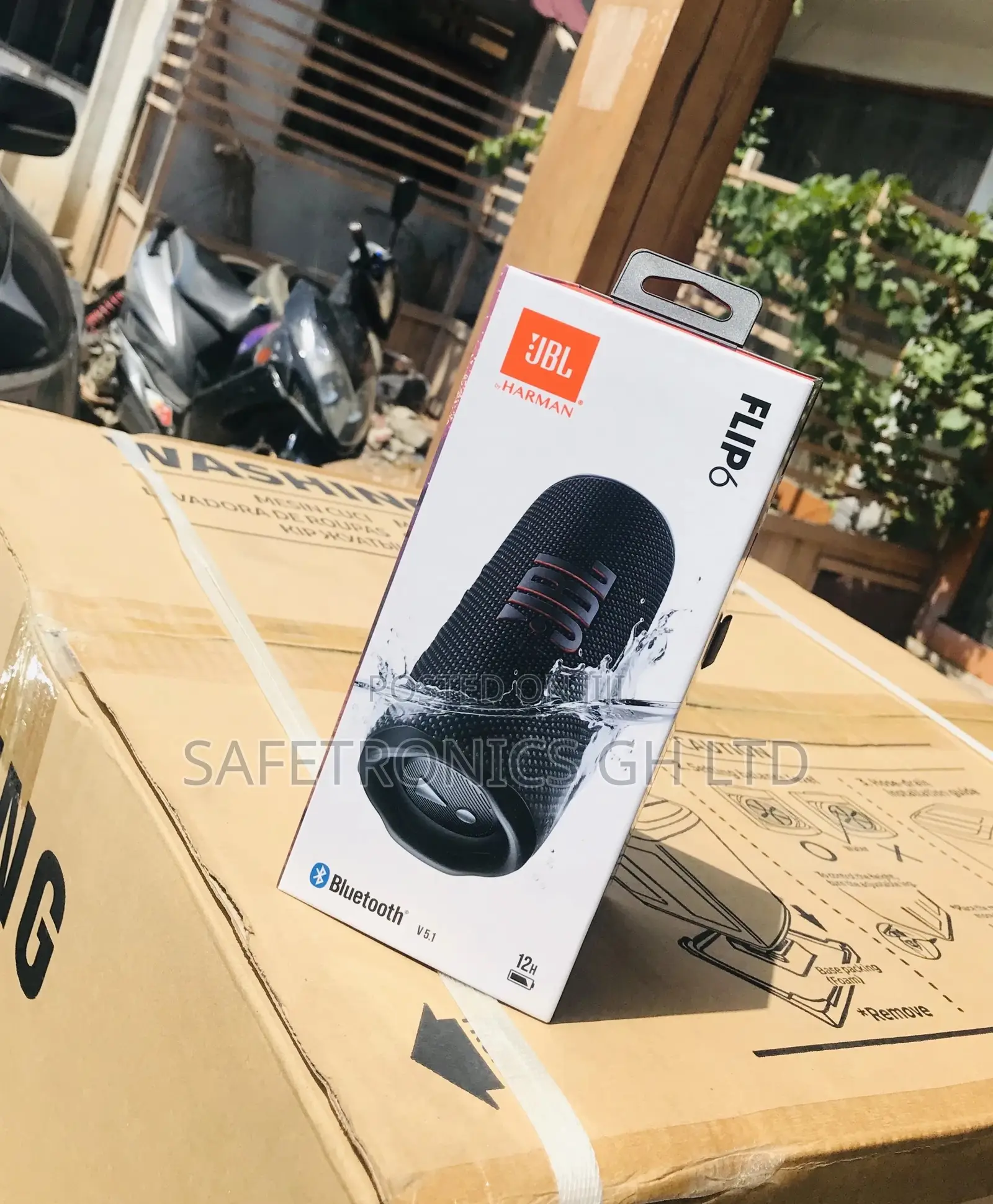 Flip 6 JBL Electric Bluetooth Wireless Black Speaker