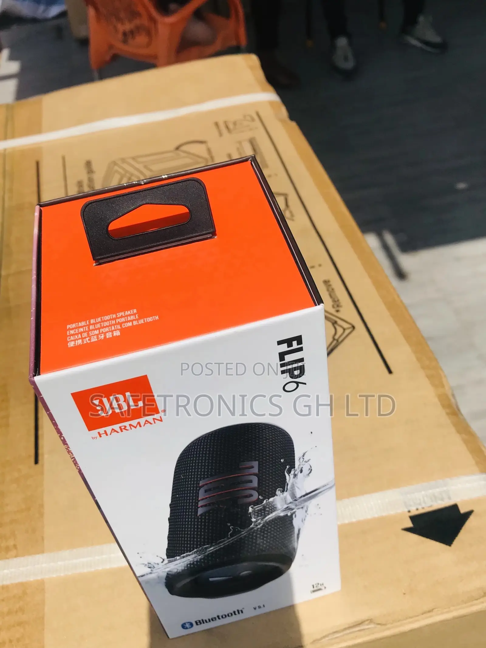 JBL Flip 6 Speaker Black Wireless Electric Bluetooth