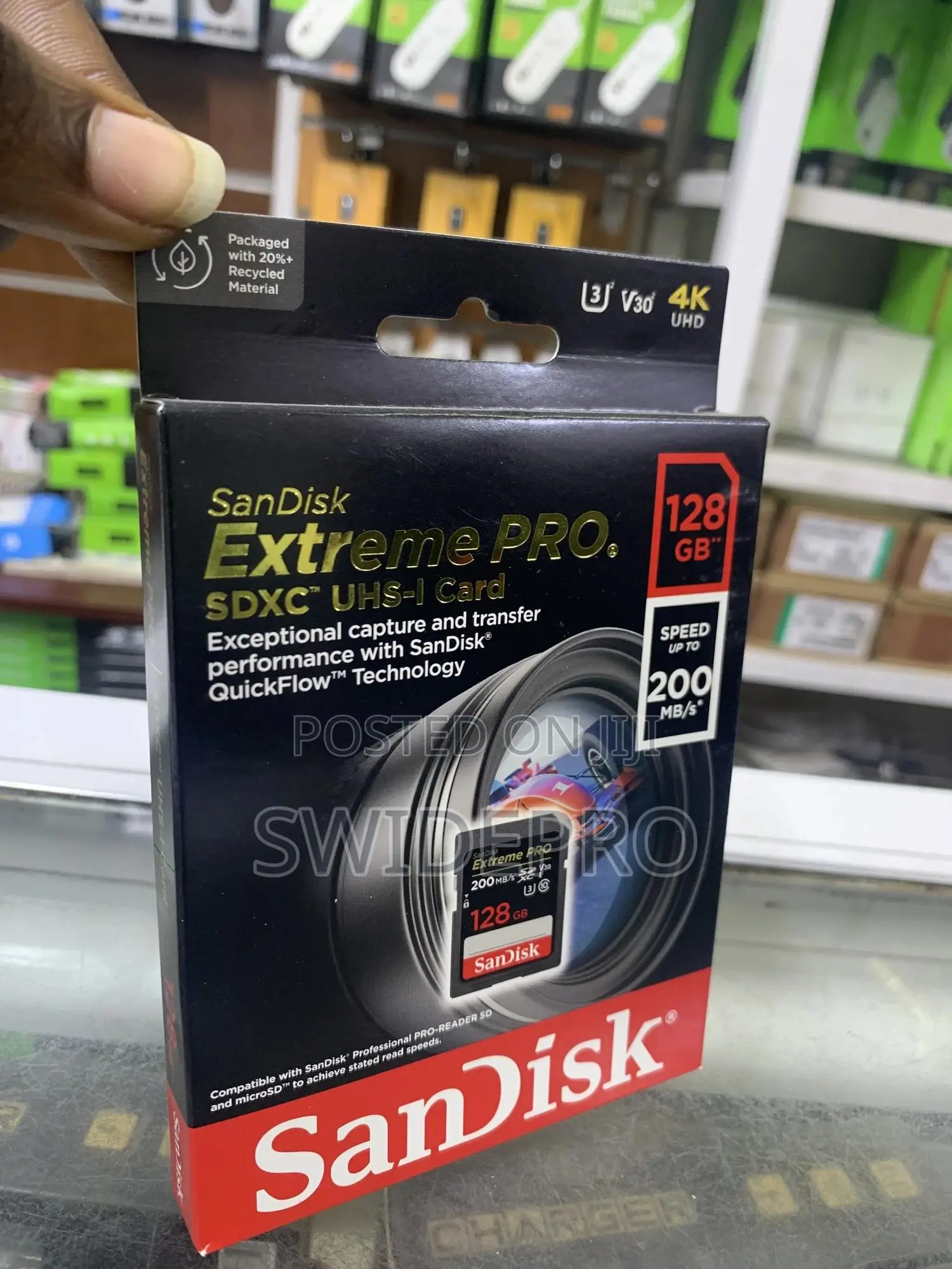 Sandisk 128GB Extreme Pro SDXC Ushs-l UHD Memory Card