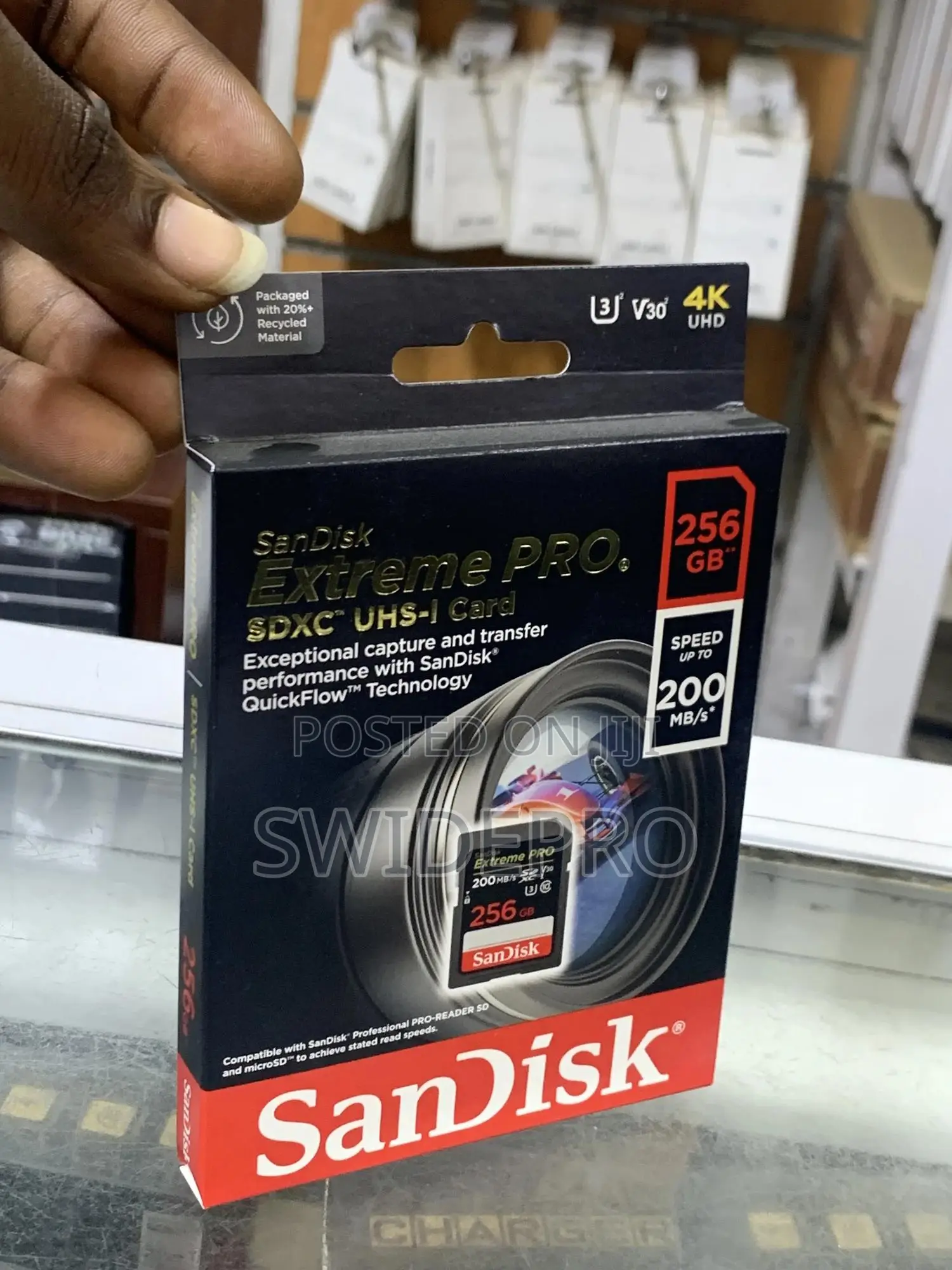 Sandisk 256GB Extreme Pro SDXC Ushs-l UHD Memory Card