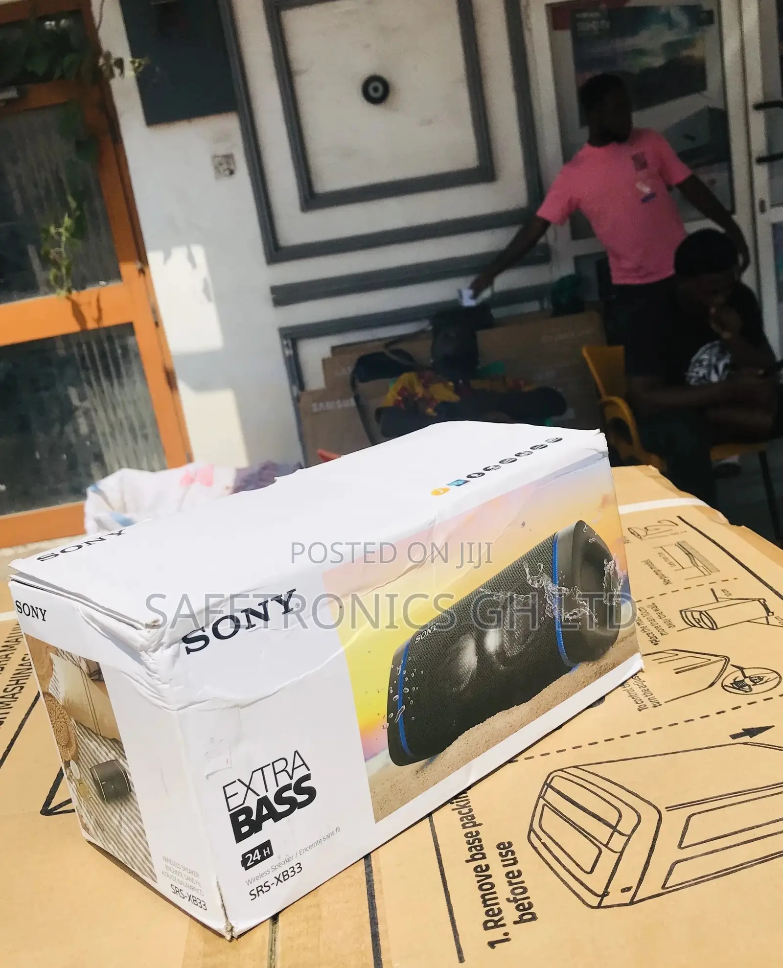Wireless Electric Sony SRS-XB33 Black Bluetooth Speaker