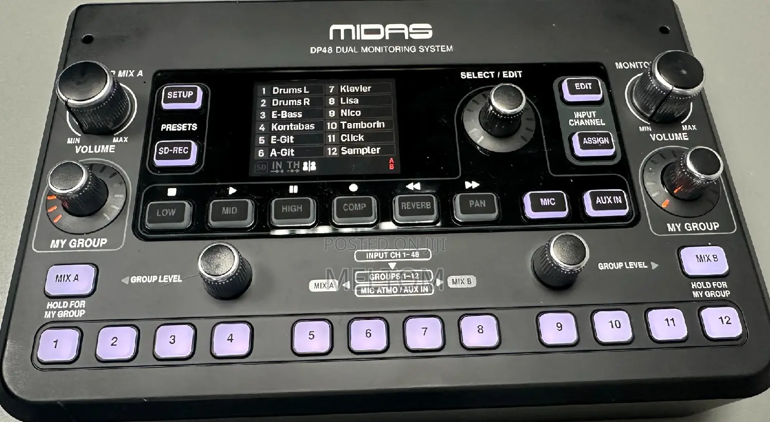 Midas Dp48 Dual 48channel Personal Monitor Mixer