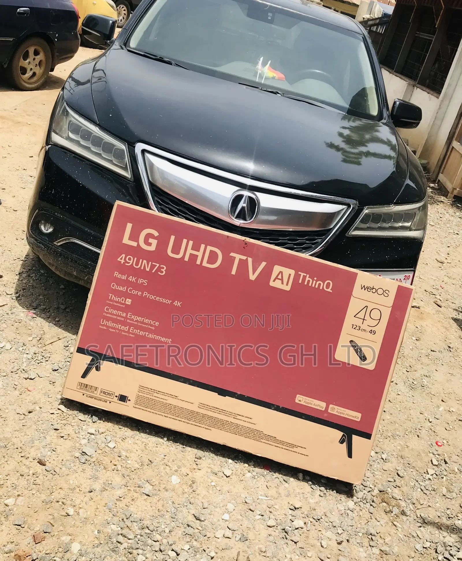 LG Black Electric Smart UHD UN73 Glossy Led 49 Inches Tv