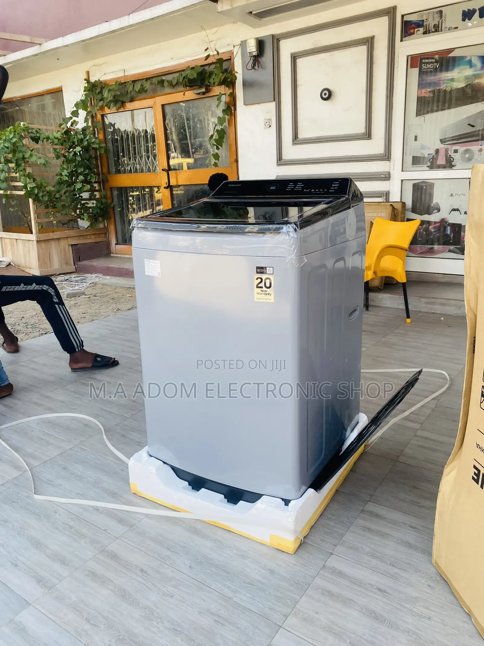 Durable Samsung Wa13cg5441byn 13kg Washing Machine.