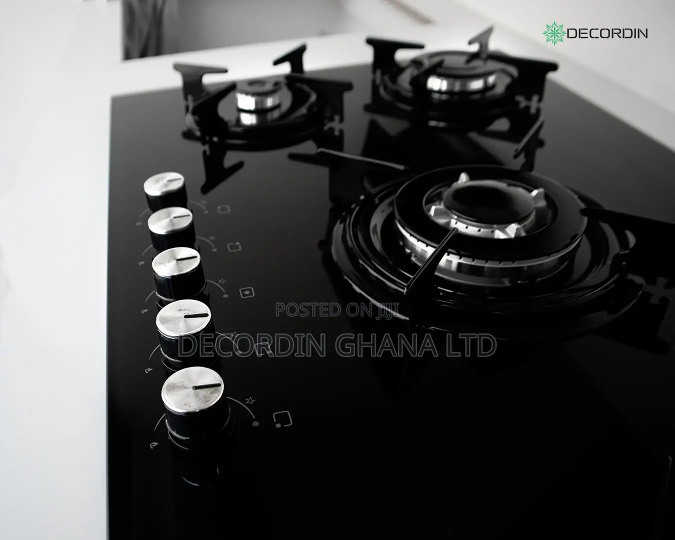 5 Burner Built-in Gas Cooker (Glass Top)