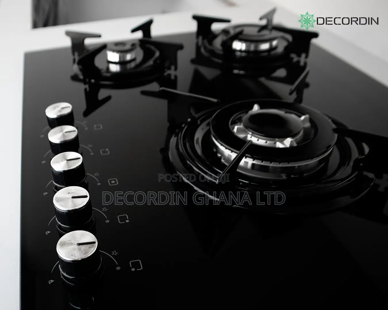 5 Burner Built-in Gas Cooker (Glass Top)