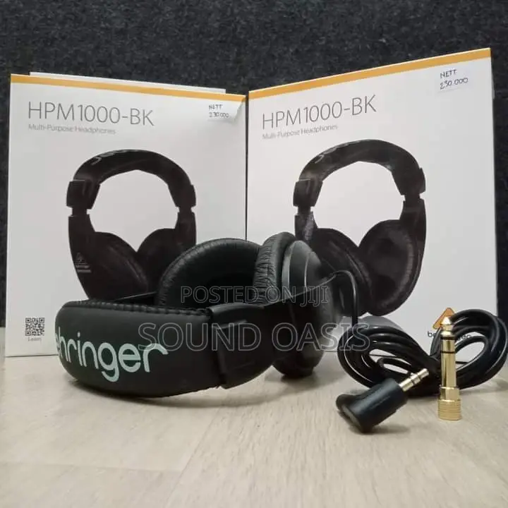 Behringer HPM1000-BK Multi-Purpose Headphones,Black