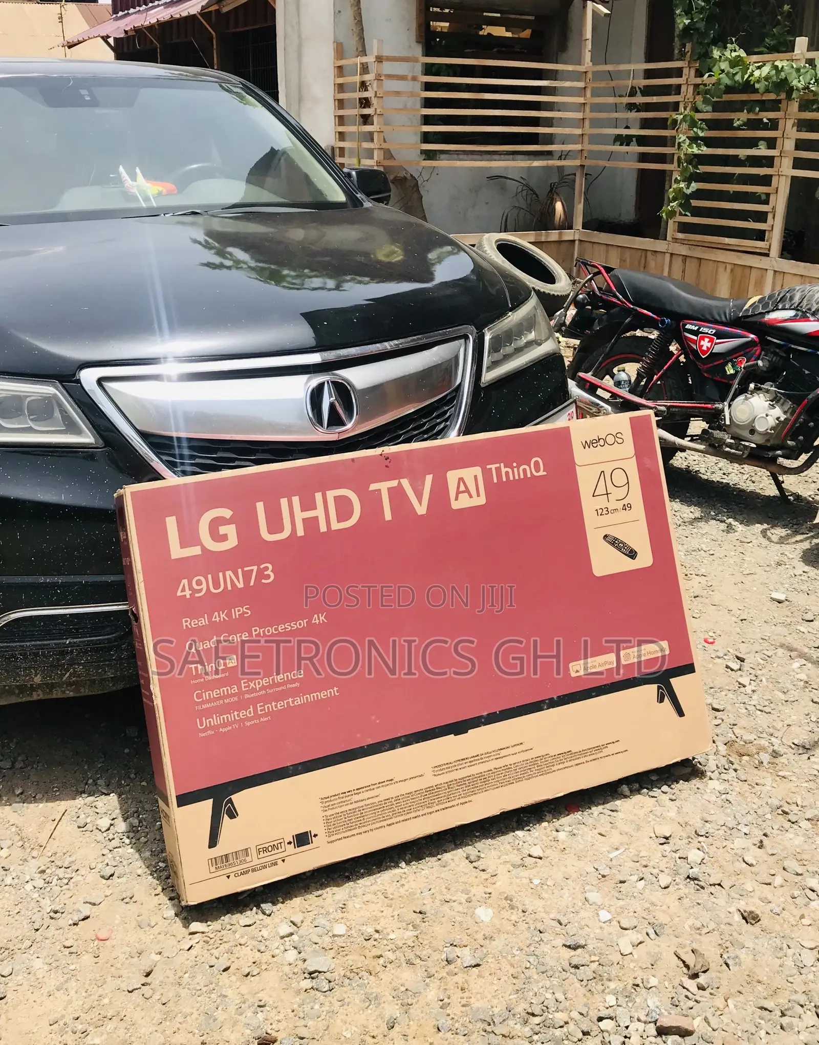 LG 49 Inches UN73 Glossy Led Black Electric Smart UHD Tv