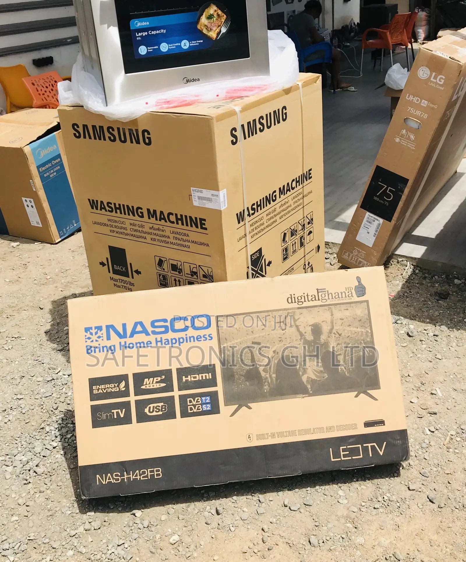 Digital Nasco Electric Black 42 Inches Glossy Led Full HD Tv