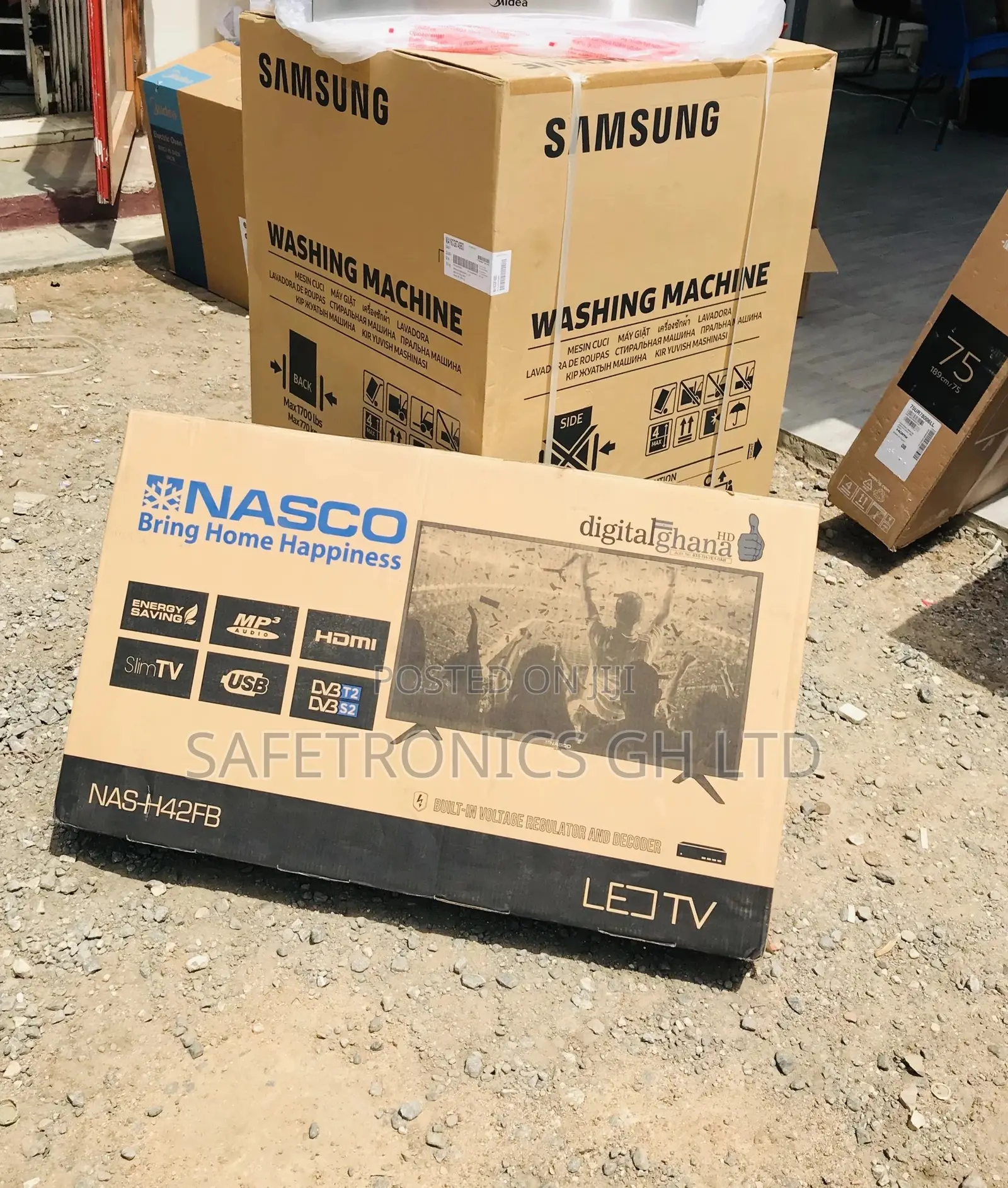 Full HD Black Electric Glossy Led Nasco 42 Inches Tv