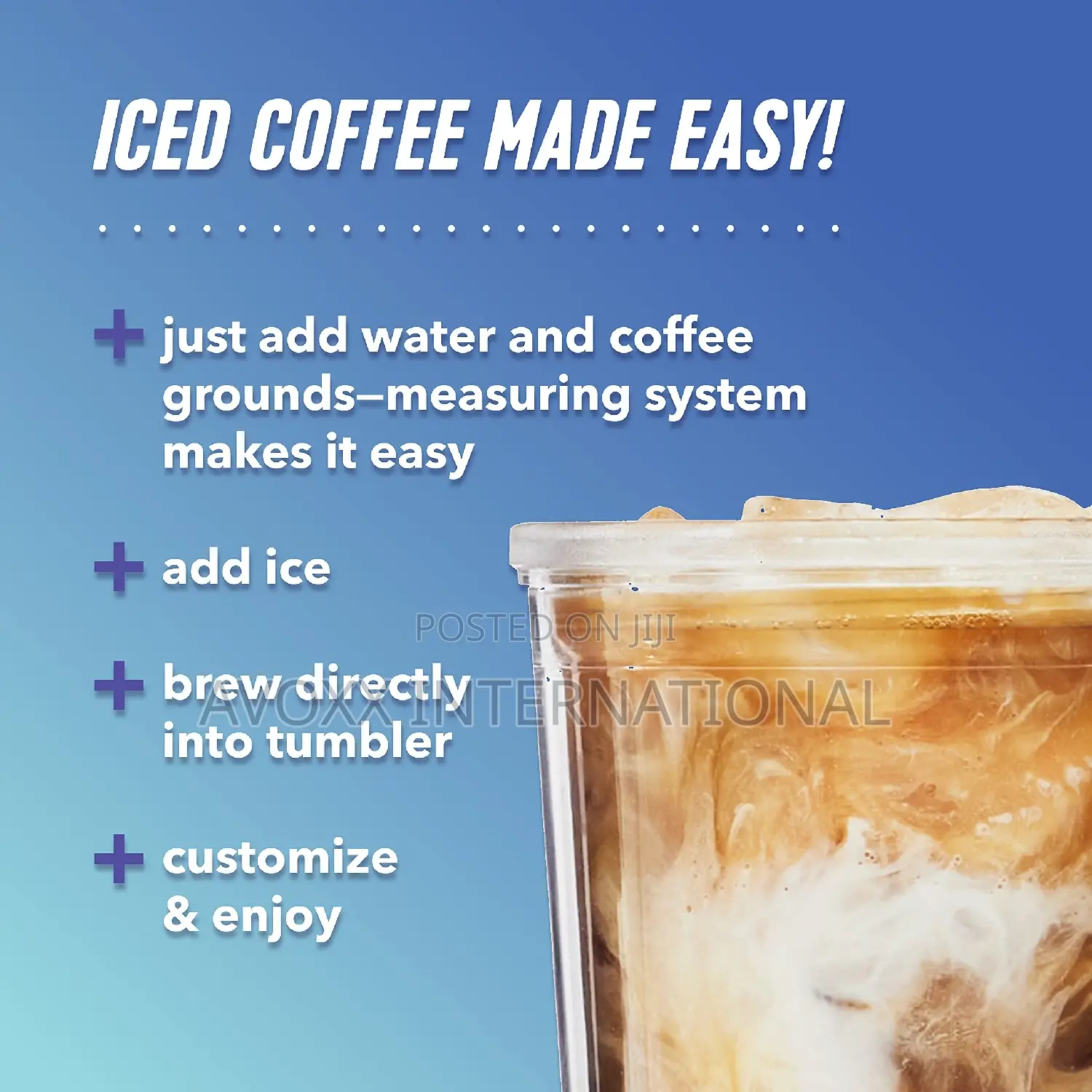 Mr.Coffee Iced Coffee Maker, Single Serve Machine BVMC-ICMBL