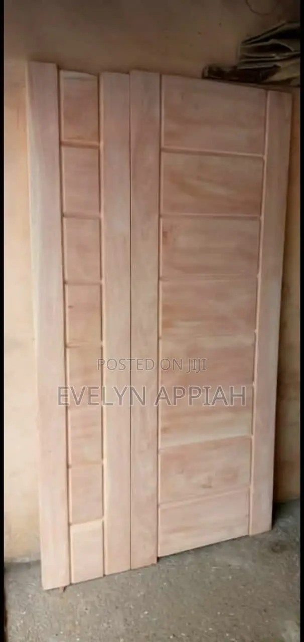 Red Wood One and Half Door