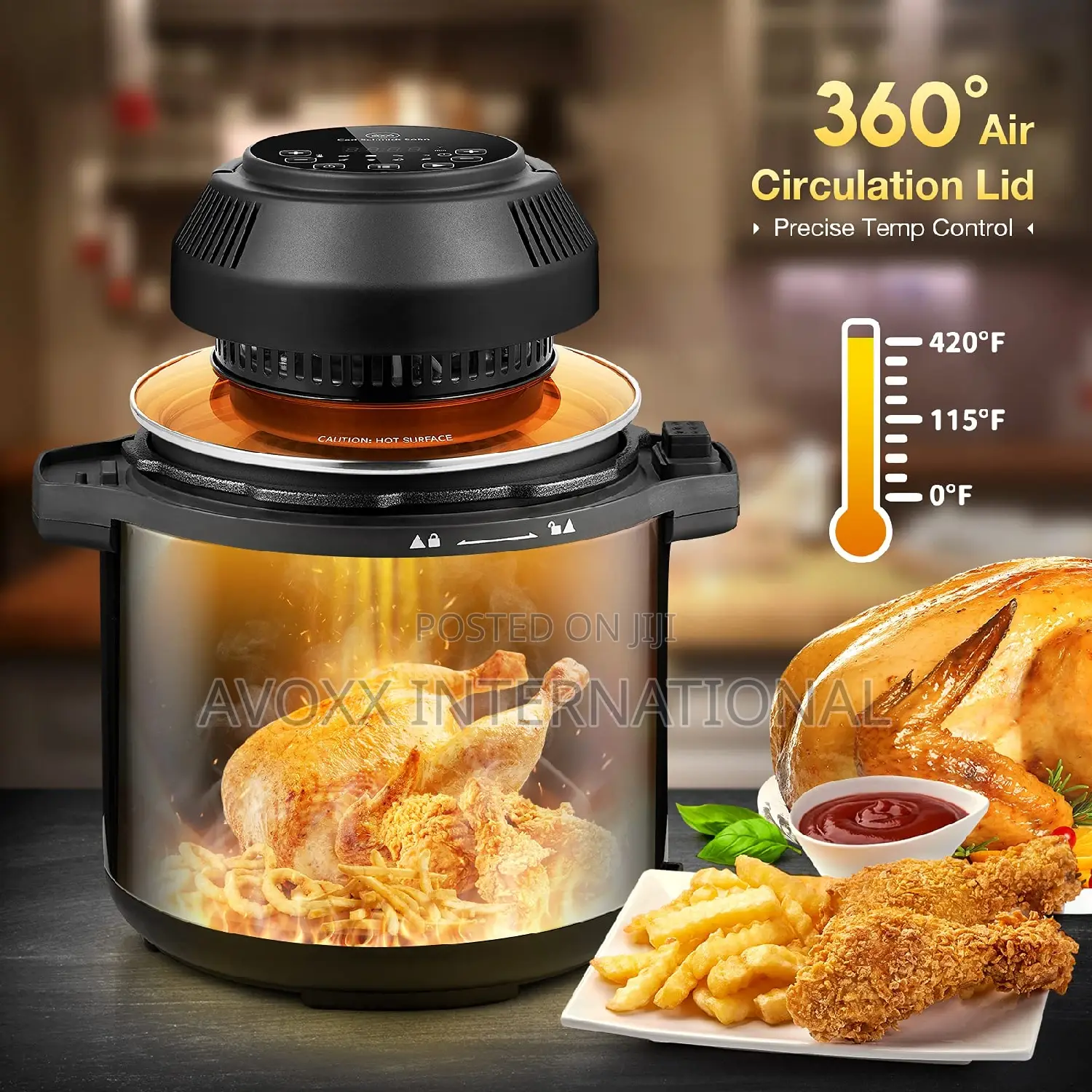 Carl Schmidt Air Fryer Lid Pressure Cooker 6qt 8qt CSSCRT-01