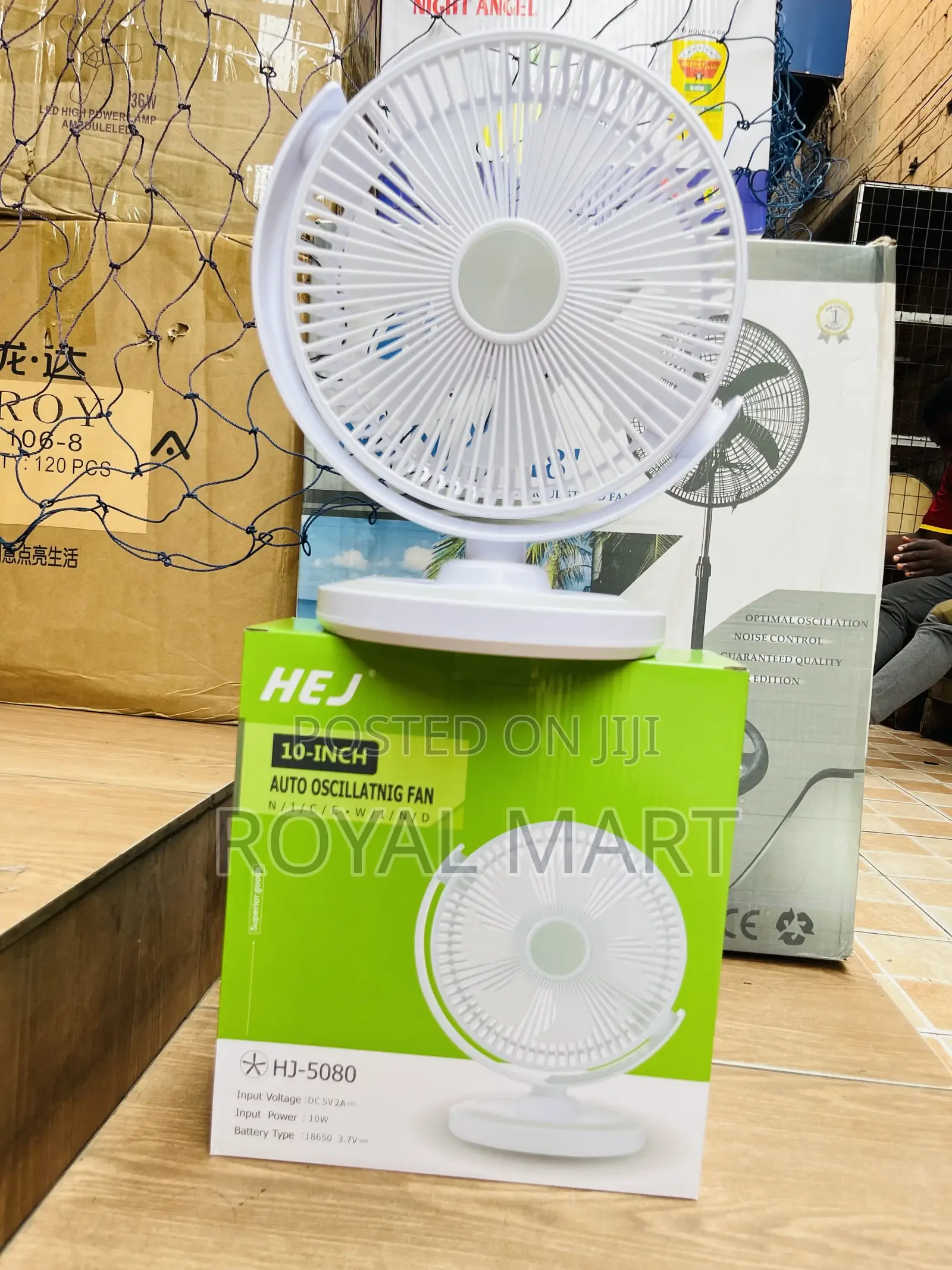 Rechargeable Rotating Fan