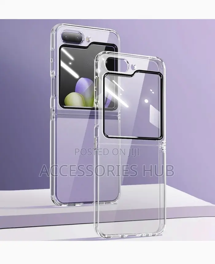 Samsung Z Flip 5 Transparent Case With Screen Protector