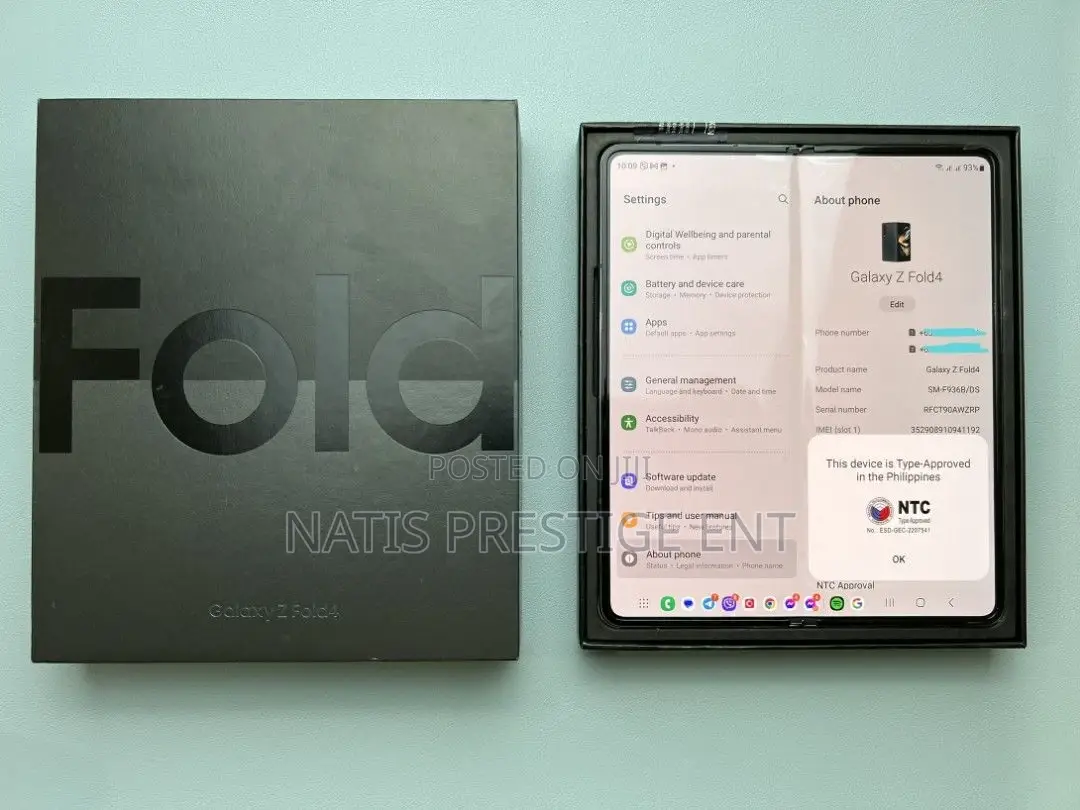 New Samsung Galaxy Z Fold4 256 GB Black