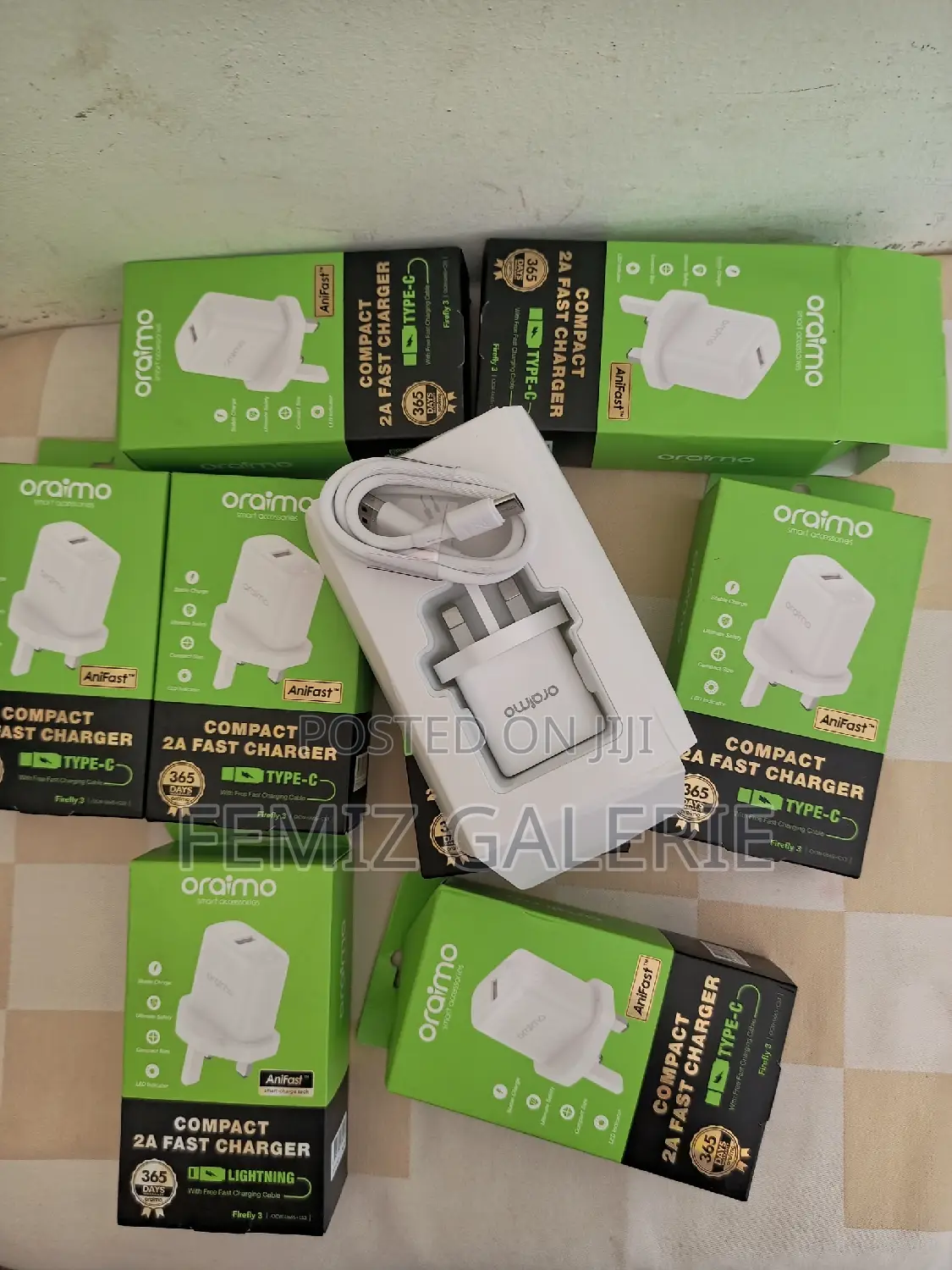 Oraimo Firefly 3 - USB-A to USB-C (Type-C) Charger