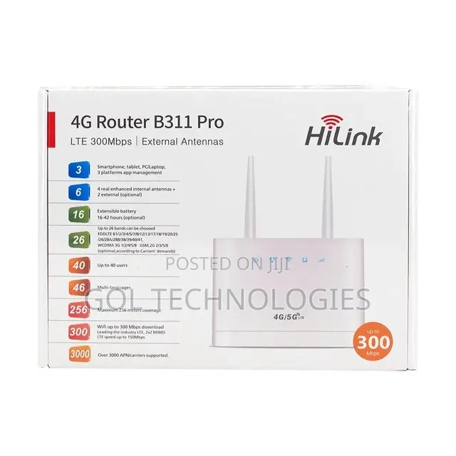Universal Sim Router Hi-Link 4G LTE