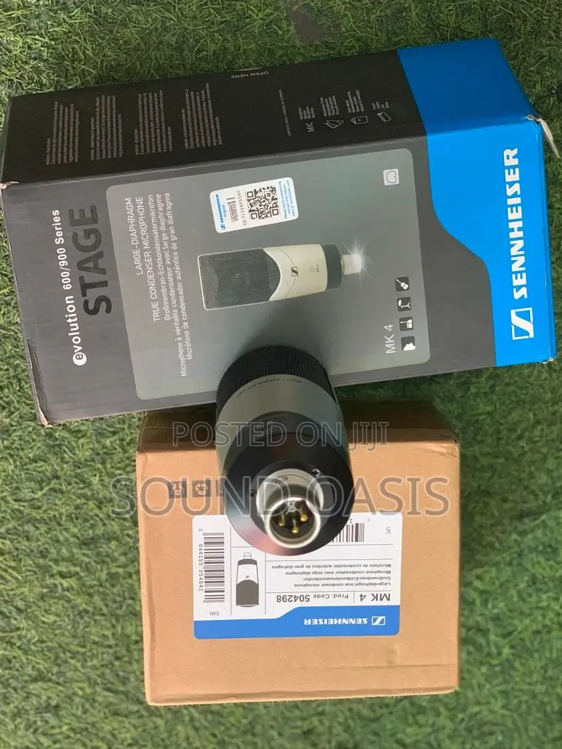 Sennheiser MK 4 Cardioid Condenser Studio Microphone,Gold