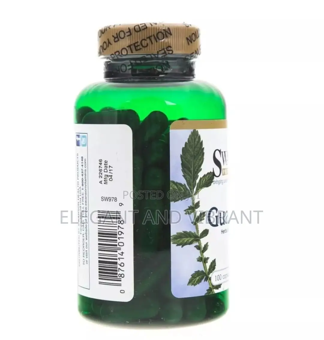 Guarana 500 Mg, 100 Capsules