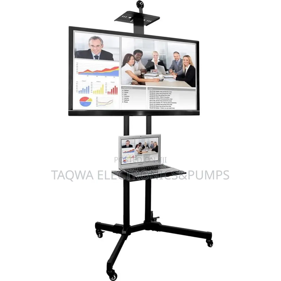 32-70 INCHES Supportive Mobile TV Stand on Wheels