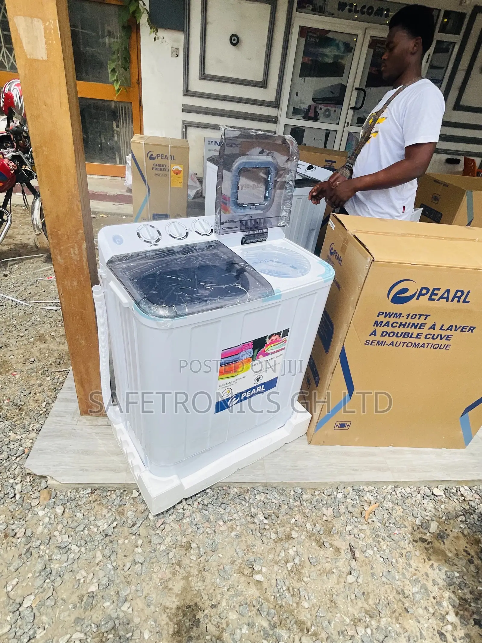 Topload 10kg Pearl Semiutomatic White Airconditioner