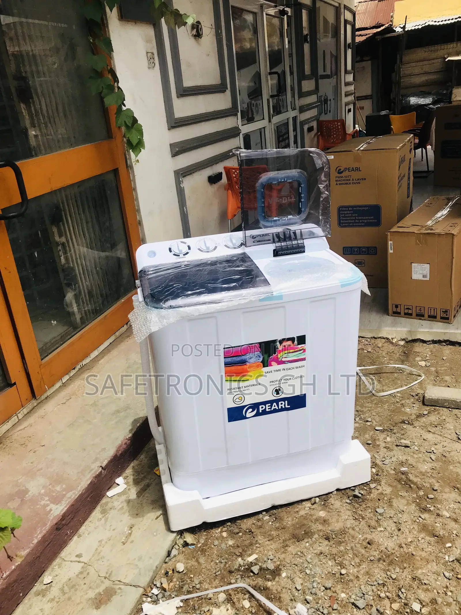 Twintub Topload Semiutomatic Pearl 10kg Washingmachine