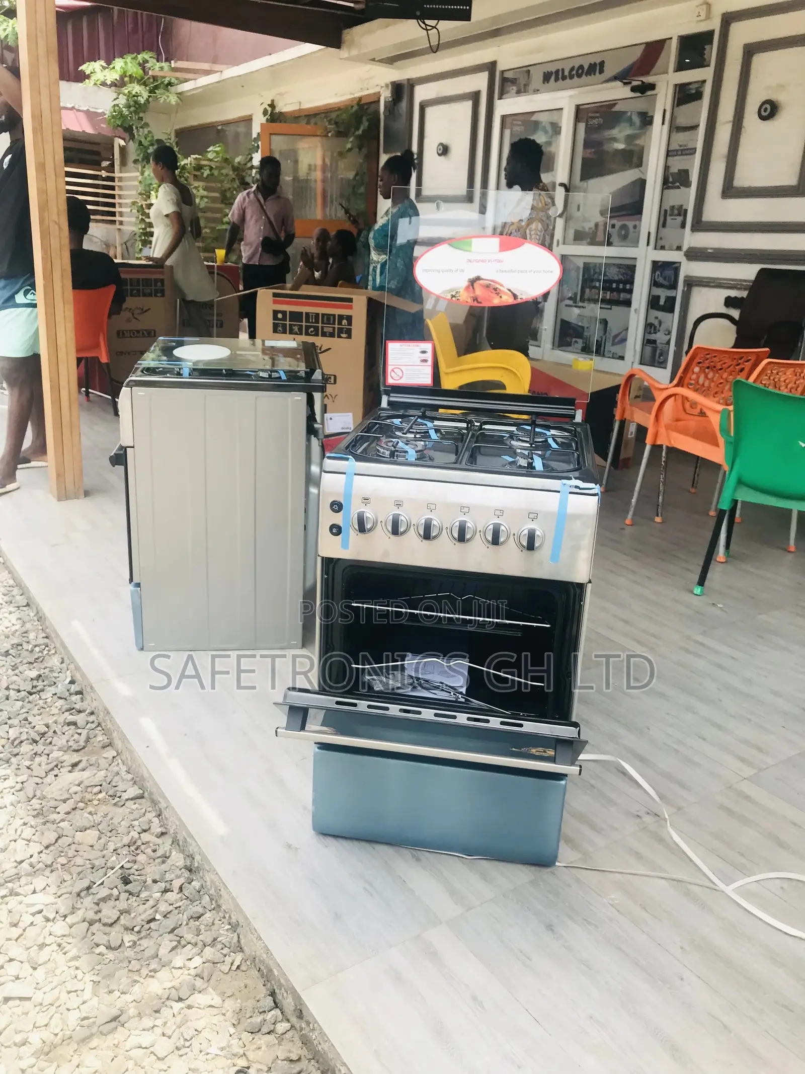 Volcano 50x60 Oven With Grill 4 Gas Cooker New Line