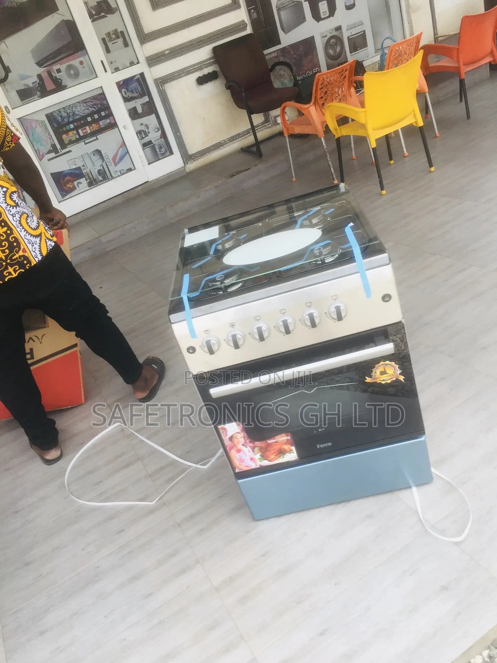 4 Gas Ferre Oven With Grill Cooker 50x50 60x60