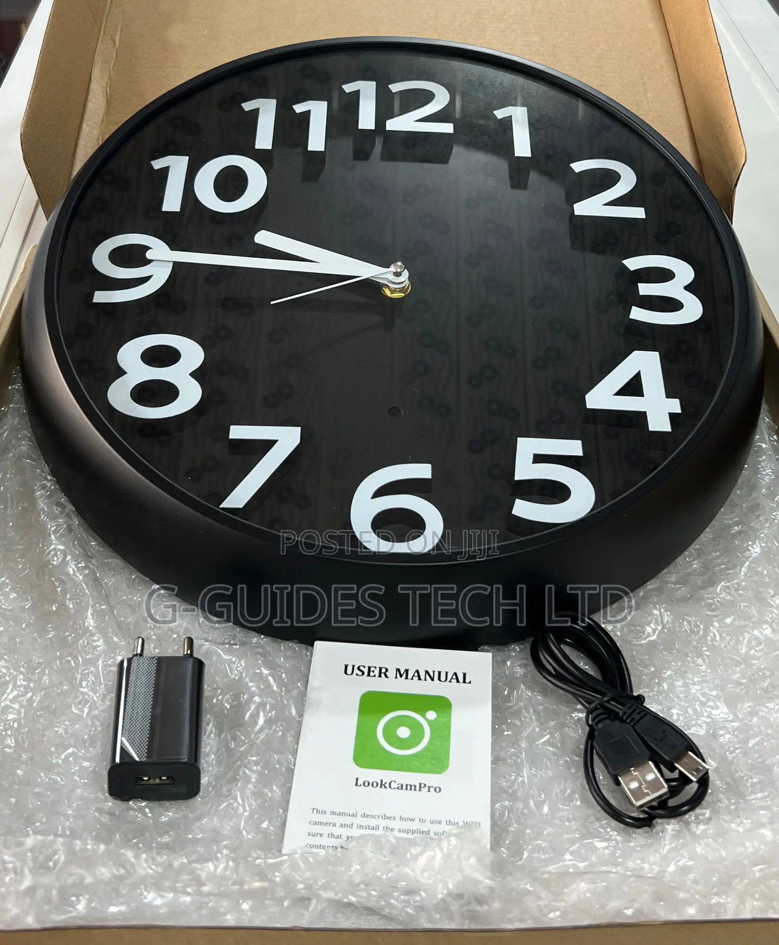 Vicstar Wall Clock Hidden Camera, Wall Clock Wi-fi Security Spy Camera