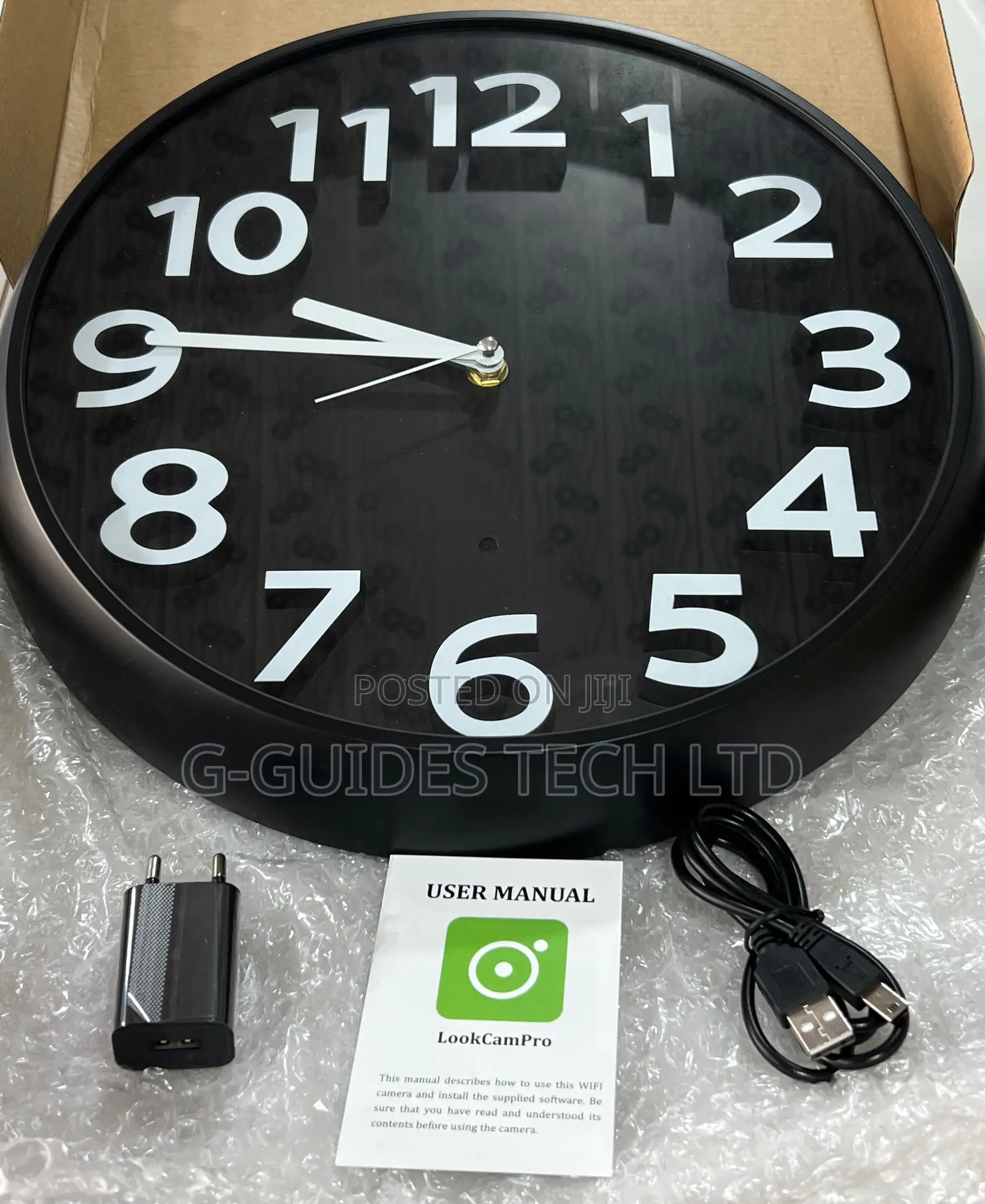 Vicstar Wall Clock Hidden Camera, Wall Clock Wi-fi Security Spy Camera